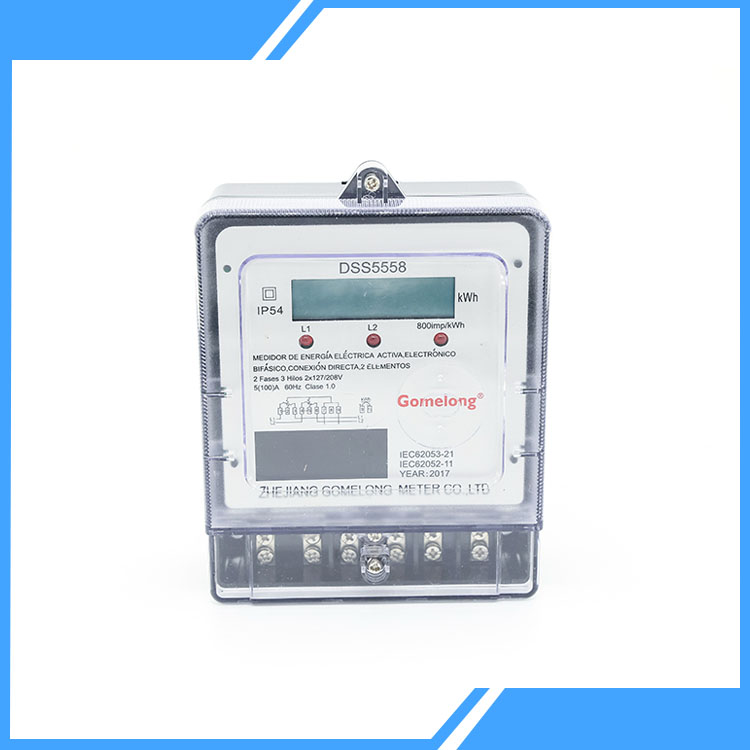 دو فاز سه سیم modbus rtu rs485 ولت متر ثبت نام متر برق انرژی